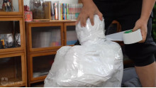 呼吸制御と口腔内虐待のMummification
